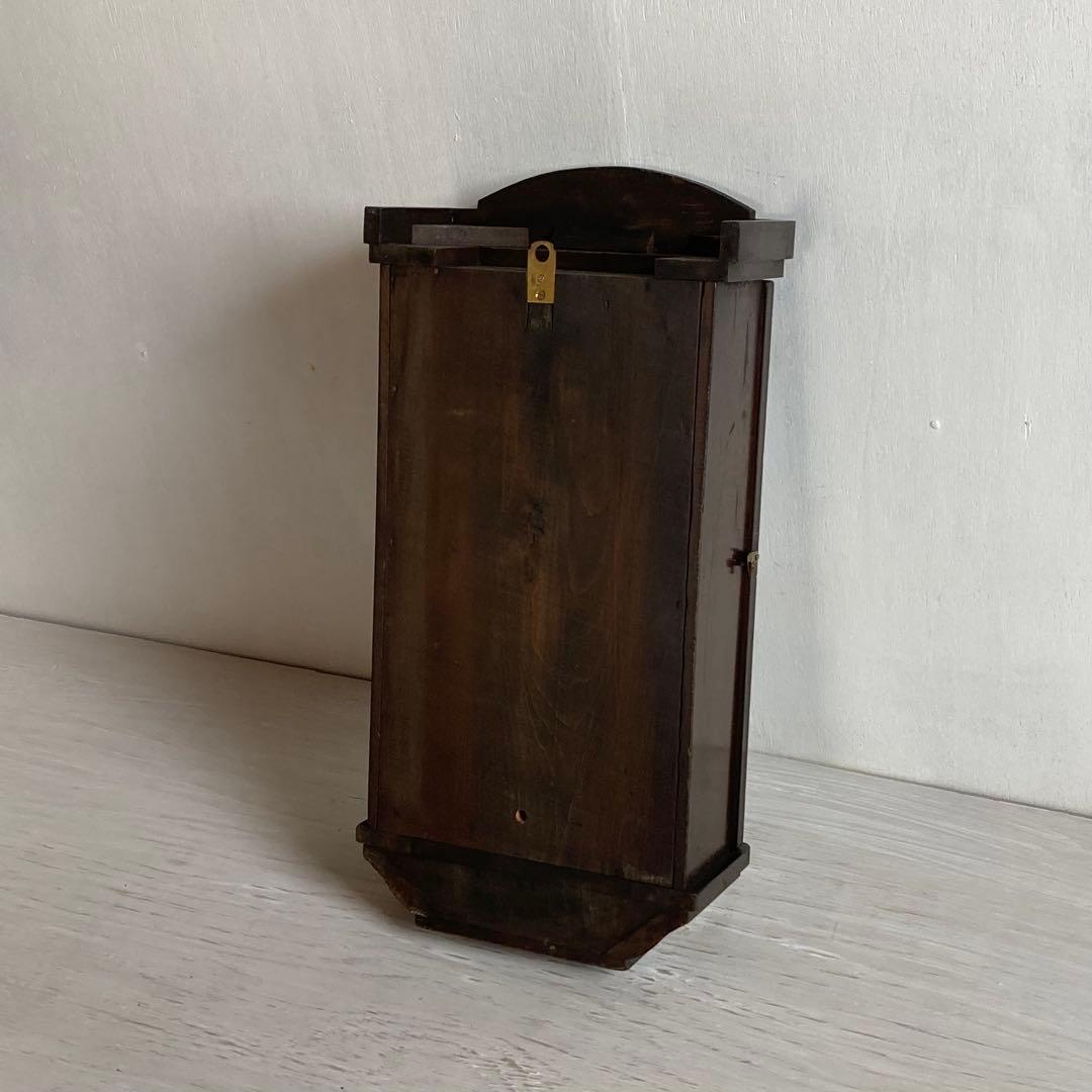 古い3段 飾り棚 ミラーキャビネット ドレッサー ウォールミラー