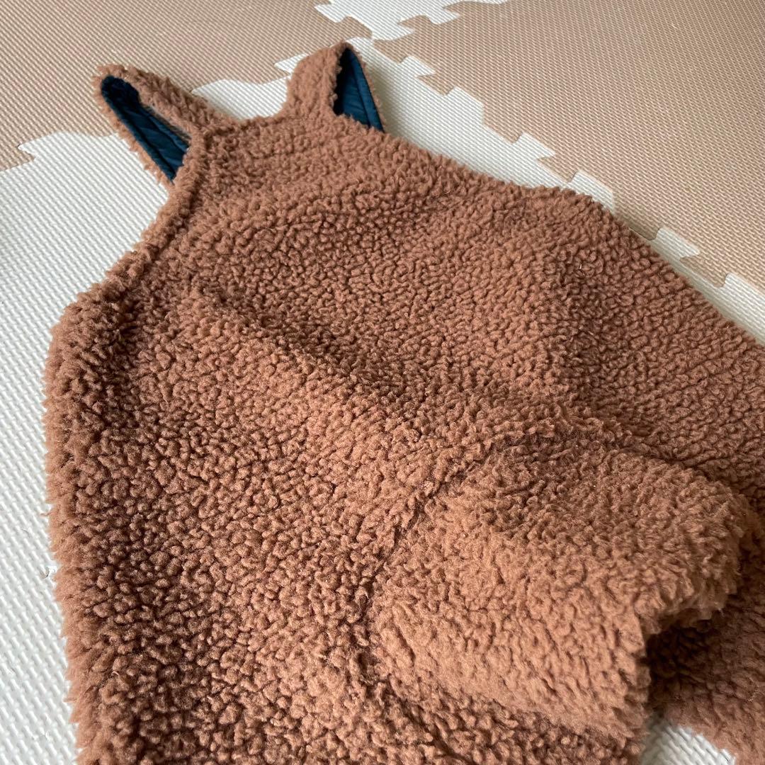 ノースフェイスボアフリースオーバーオール　カドルフリースイヤーキャップ