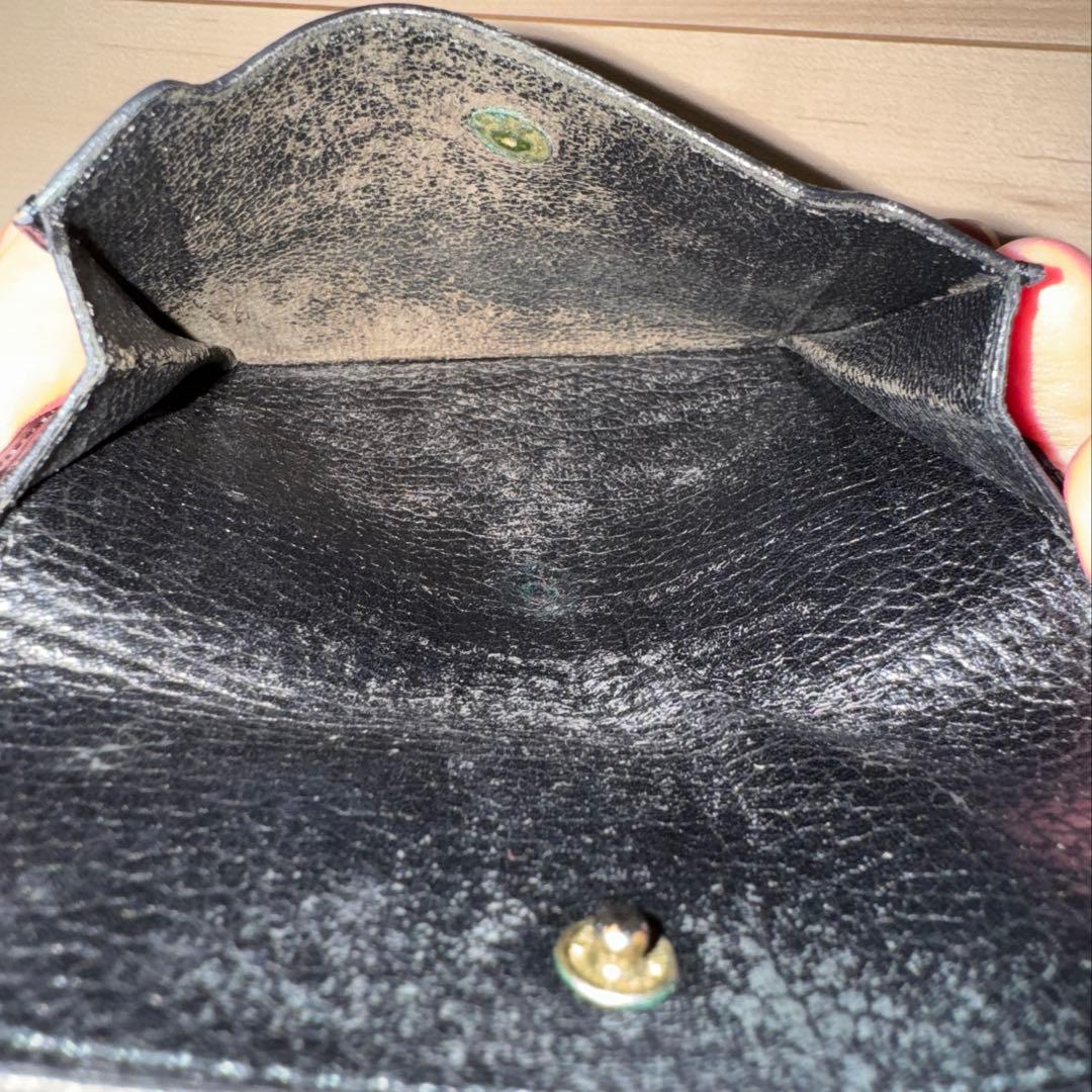 週末値下げ　DELVAUX デルヴォー レザー 二つ折り 財布 小銭入れ