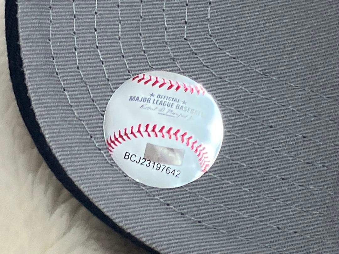 レアアイテムドジャース2024公式キャップ大谷翔平背番号17&サイン銀糸刺繍入り