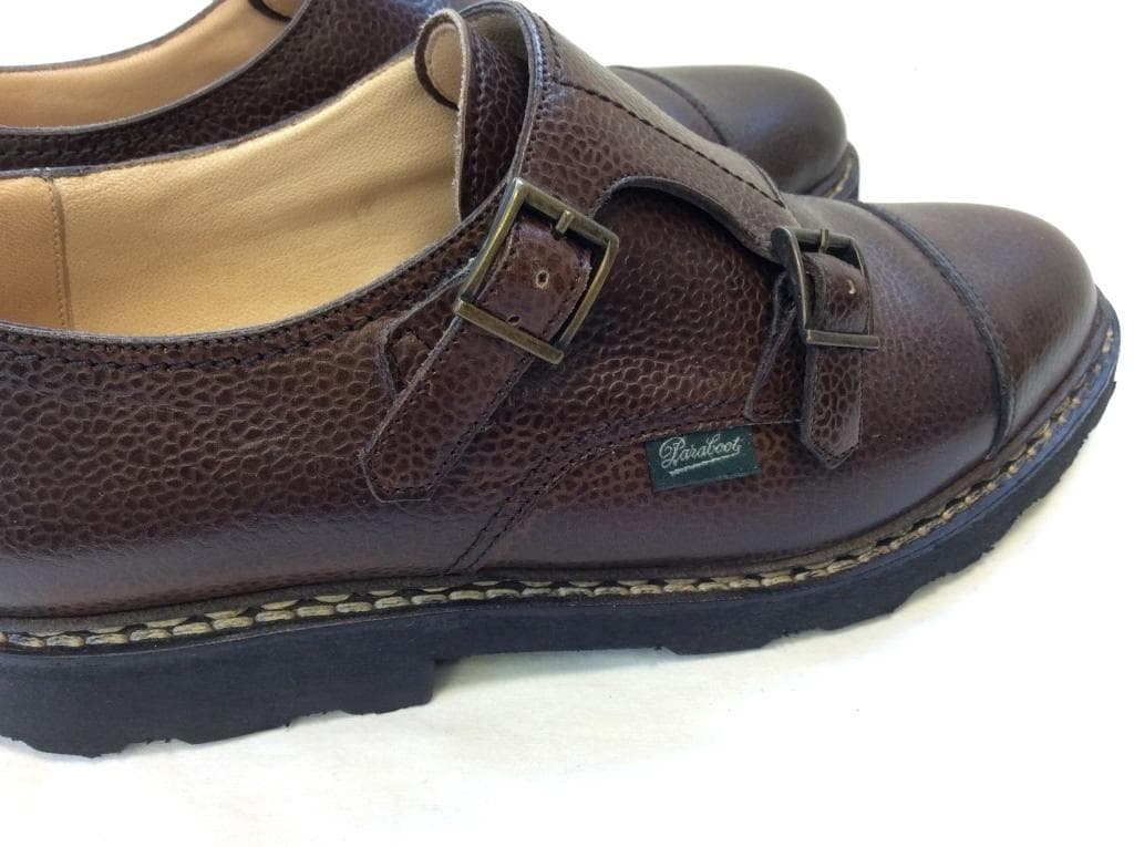 パラブーツ ウィリアム ダブルモンク ブラウン UK6 Paraboot