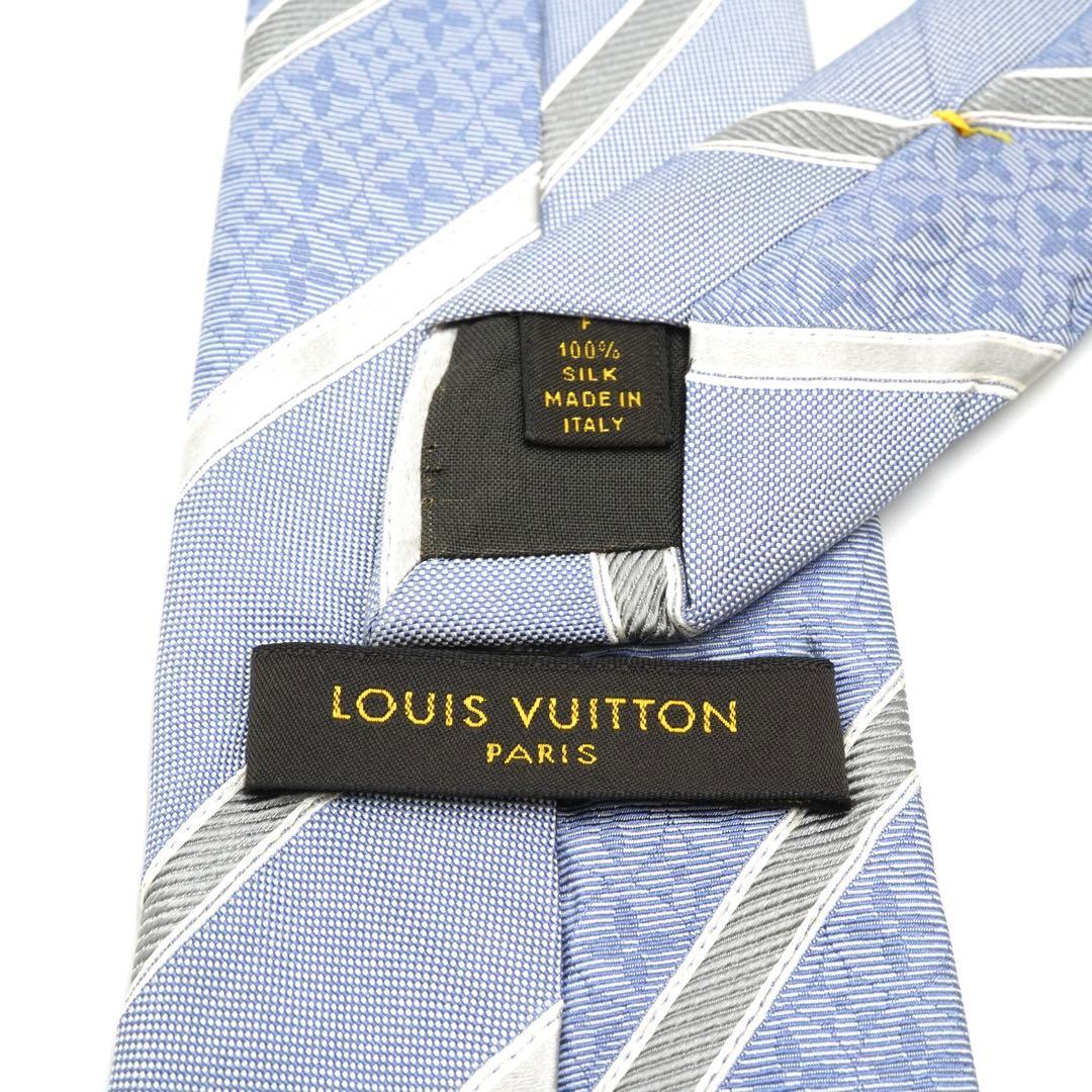 ✨新品未使用品✨　LOUIS VUITTON ネクタイ　モノグラム　ストライプ