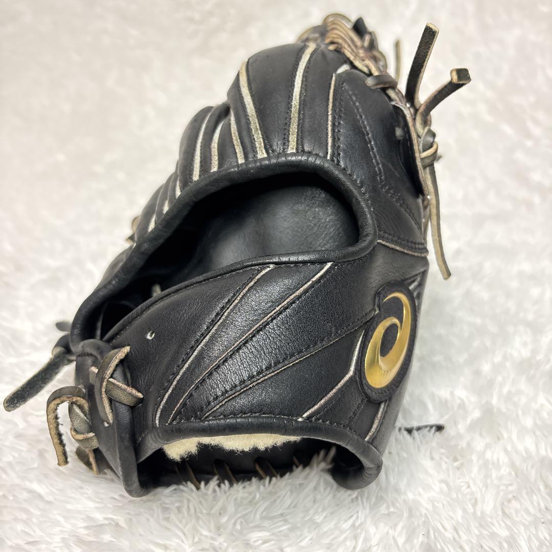アシックス ゴールドステージ 軟式グローブ　一般用　外野手　ブラック