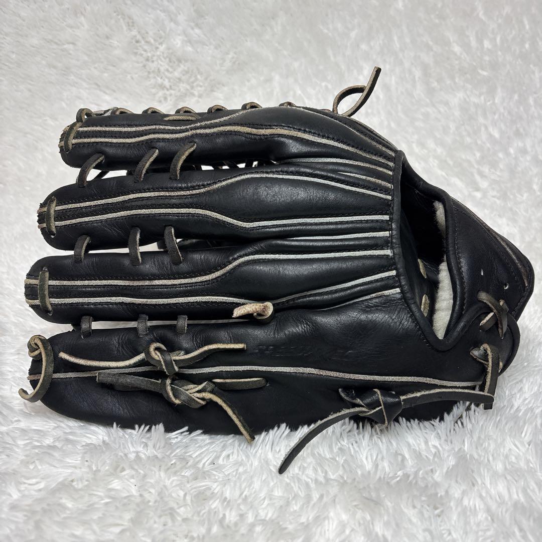 アシックス ゴールドステージ 軟式グローブ　一般用　外野手　ブラック