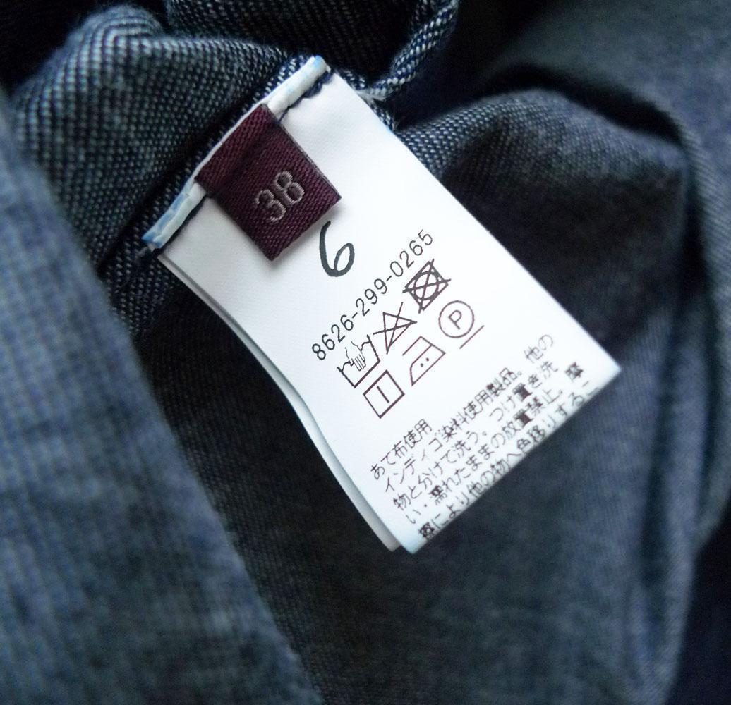 美品 ROKU ロク 2,3万 デニム セーラーカラー ワンピース B&Y Z