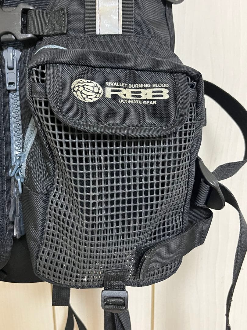 けい RBB リバレイ フィッシング ライフジャケット ブラック