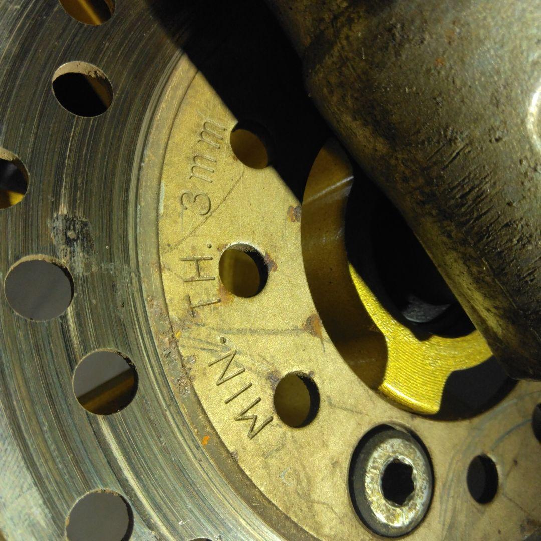 ①フロント　10インチホイール　タイヤ　ディスクホイール　ホンダライブディオZX