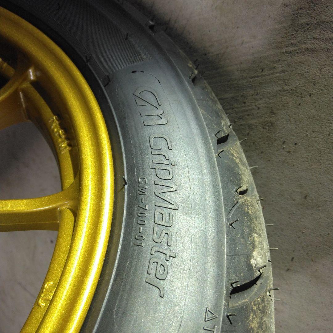 ①フロント　10インチホイール　タイヤ　ディスクホイール　ホンダライブディオZX