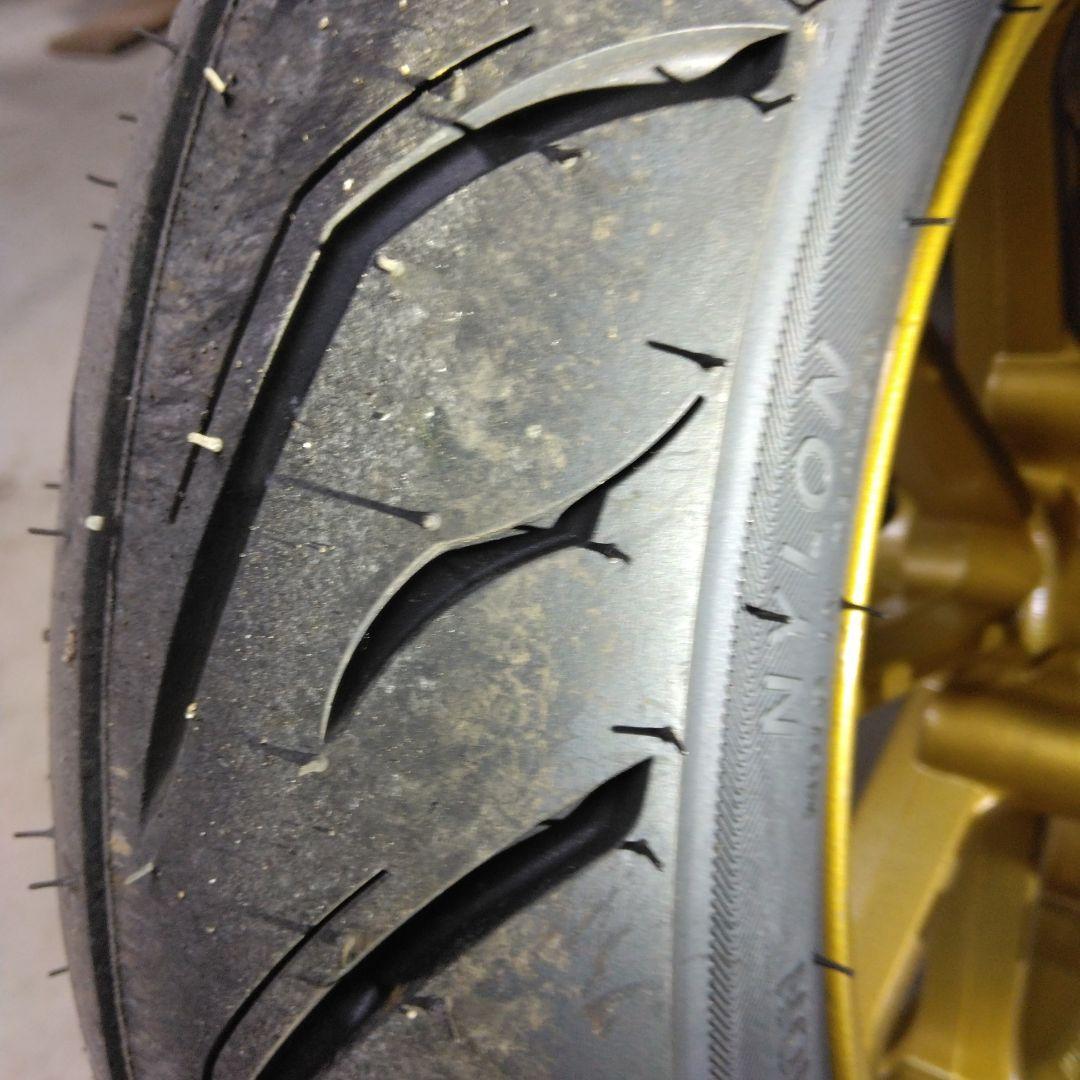 ①フロント　10インチホイール　タイヤ　ディスクホイール　ホンダライブディオZX