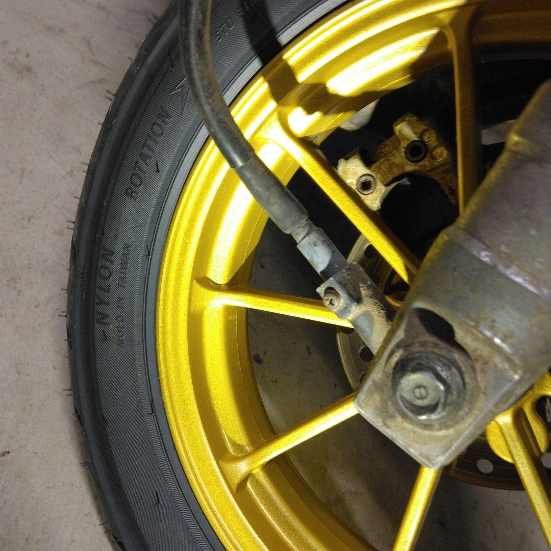 ①フロント　10インチホイール　タイヤ　ディスクホイール　ホンダライブディオZX