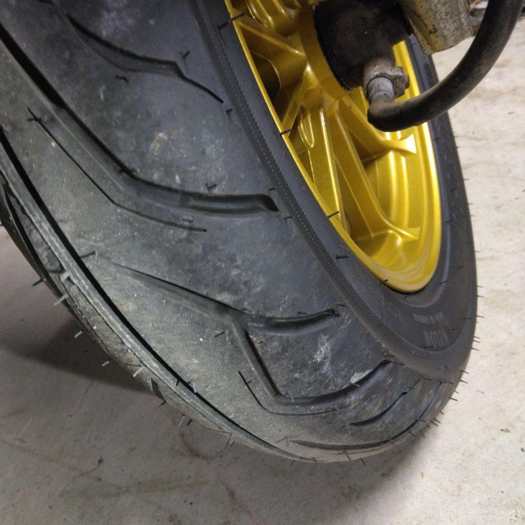 ①フロント　10インチホイール　タイヤ　ディスクホイール　ホンダライブディオZX