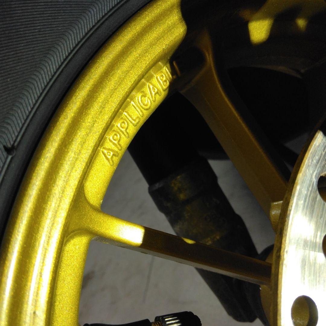 ①フロント　10インチホイール　タイヤ　ディスクホイール　ホンダライブディオZX