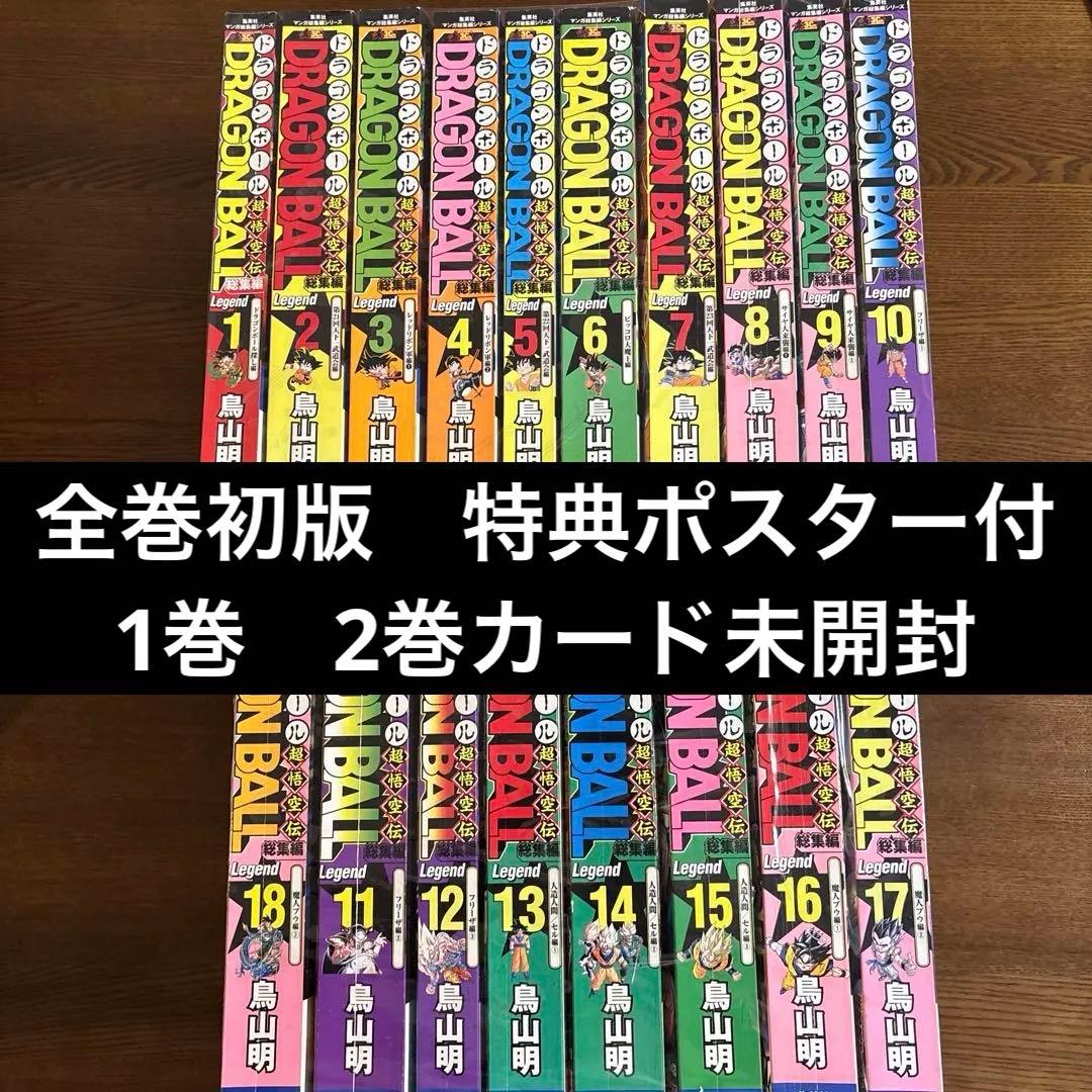 初版　ポスター　ドラゴンボール 総集編 超悟空伝 Legend 全巻セット鳥山明