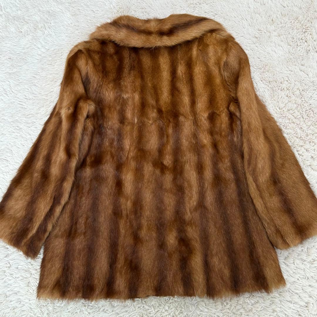【美品】ROTINY ミンクファーコート オーストラリア製 ブラウン 毛皮 13