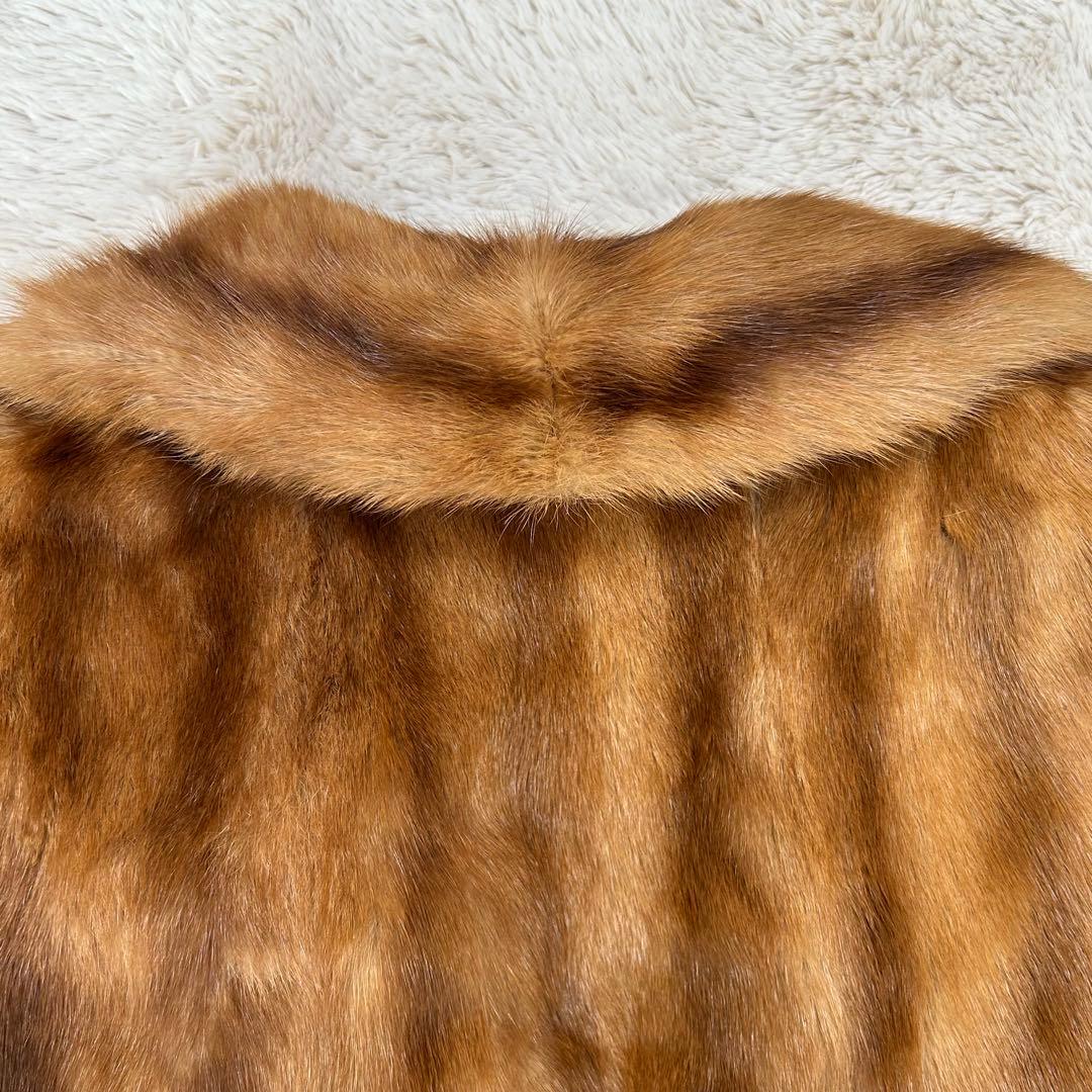 【美品】ROTINY ミンクファーコート オーストラリア製 ブラウン 毛皮 13