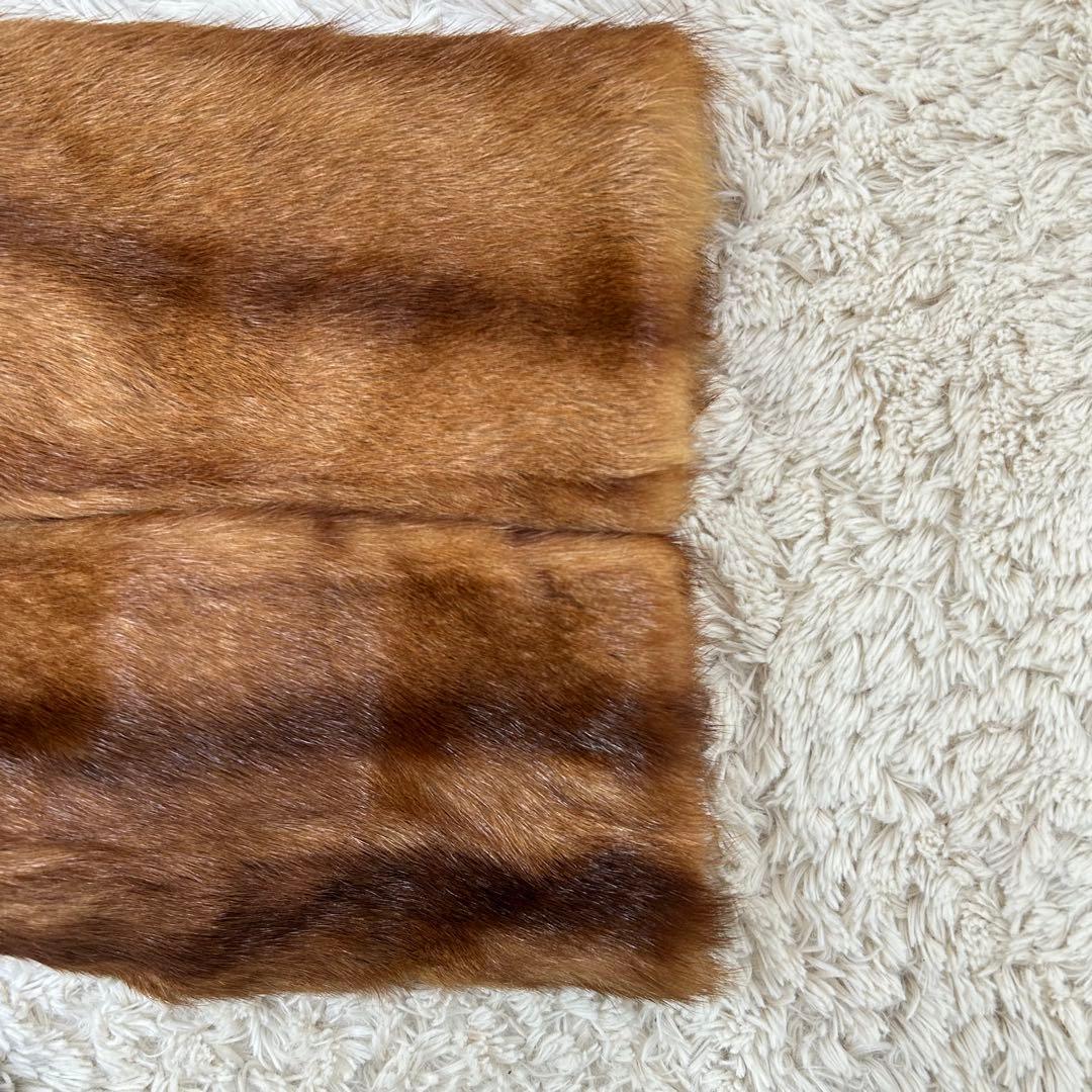【美品】ROTINY ミンクファーコート オーストラリア製 ブラウン 毛皮 13