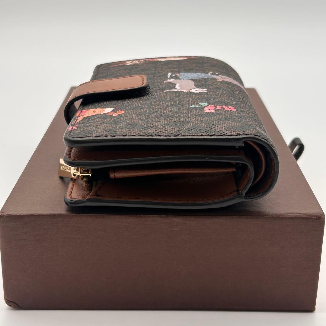 MICHAEL KORS マイケルコース 二つ折り財布 イラスト 美品 希少性大