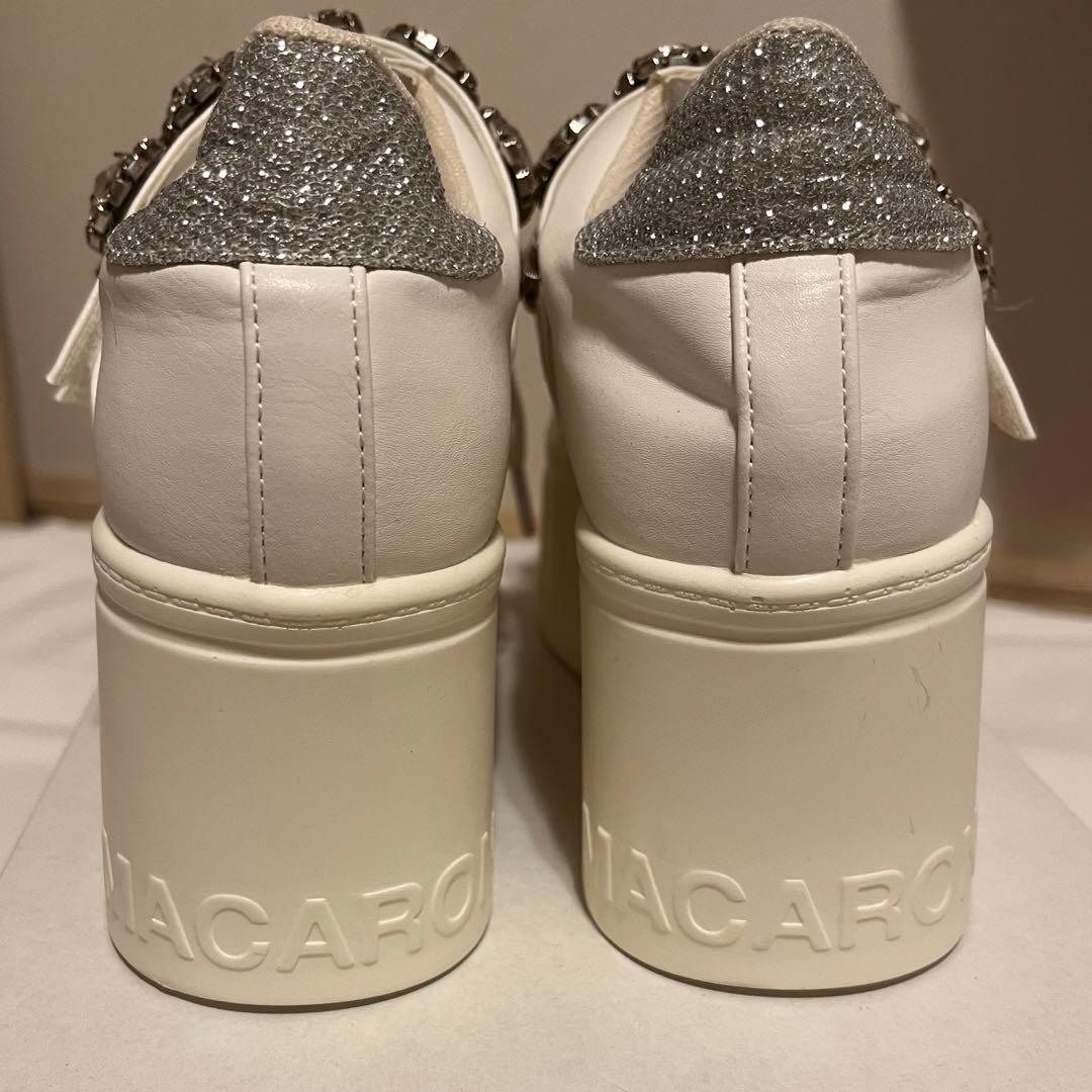 michellMacaron ミシェルマカロン 厚底ビジュースニーカー Sサイズ