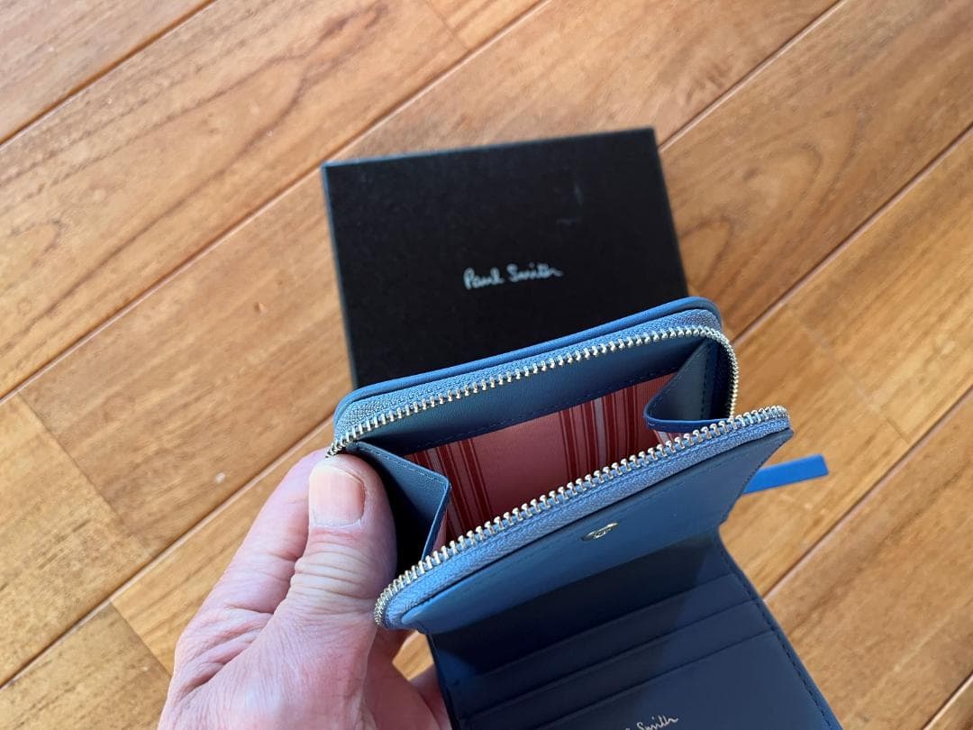 Paul Smith ポールスミス 二つ折り財布 水色