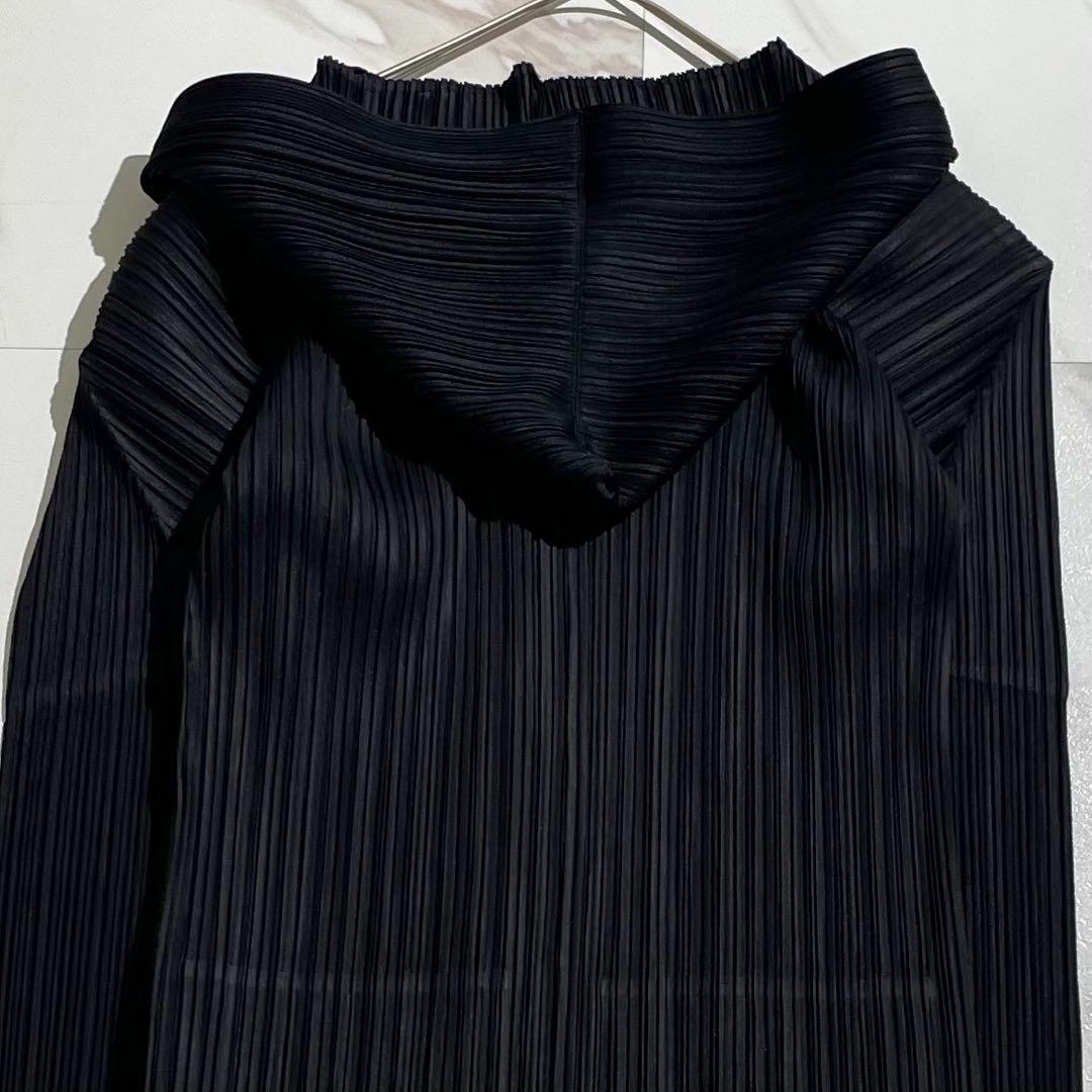 ジャケット・アウター PLEATS PLEASE long Hooded coat Black 3
