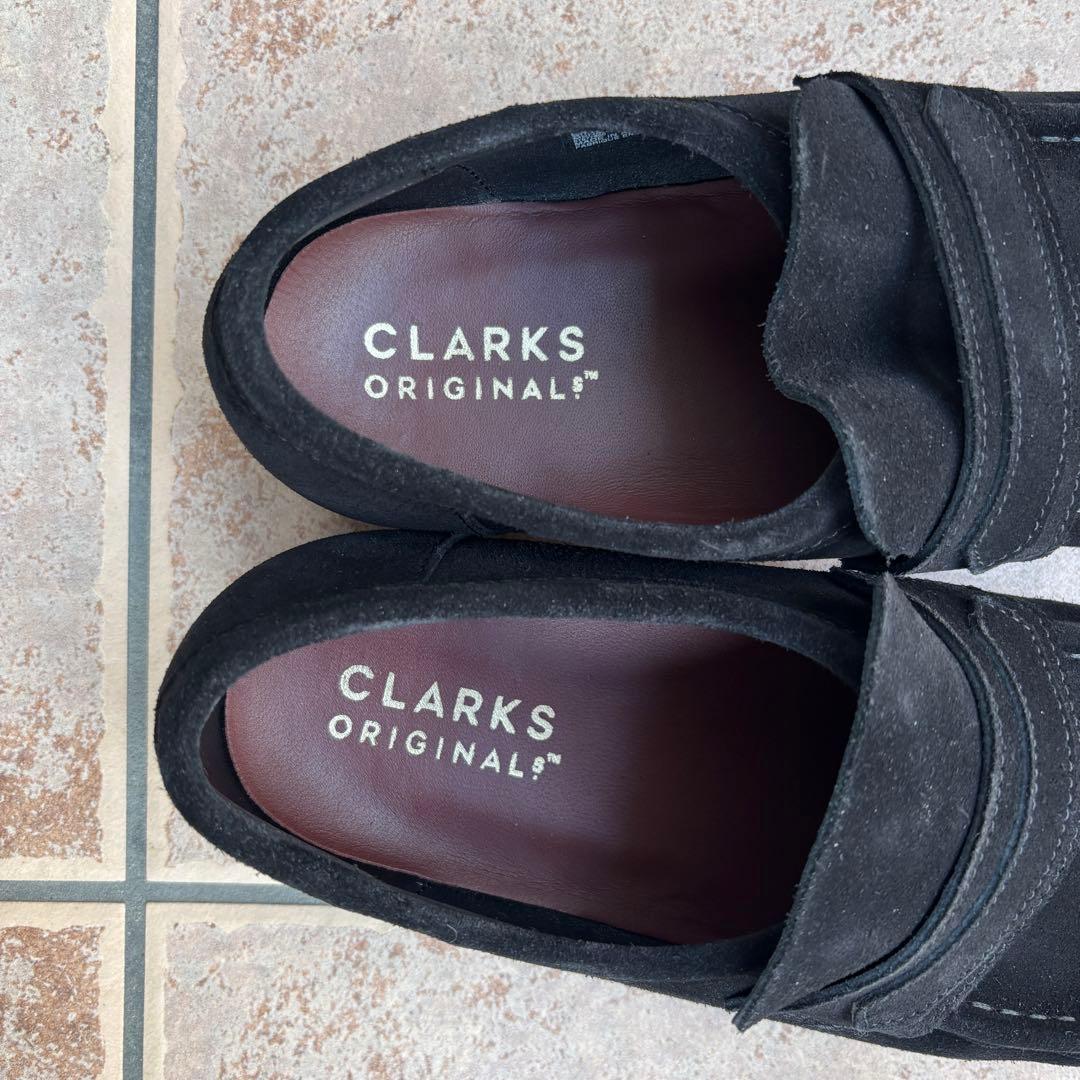 CLARKS ORIGINALS ブラック モカシン 27.5㎝