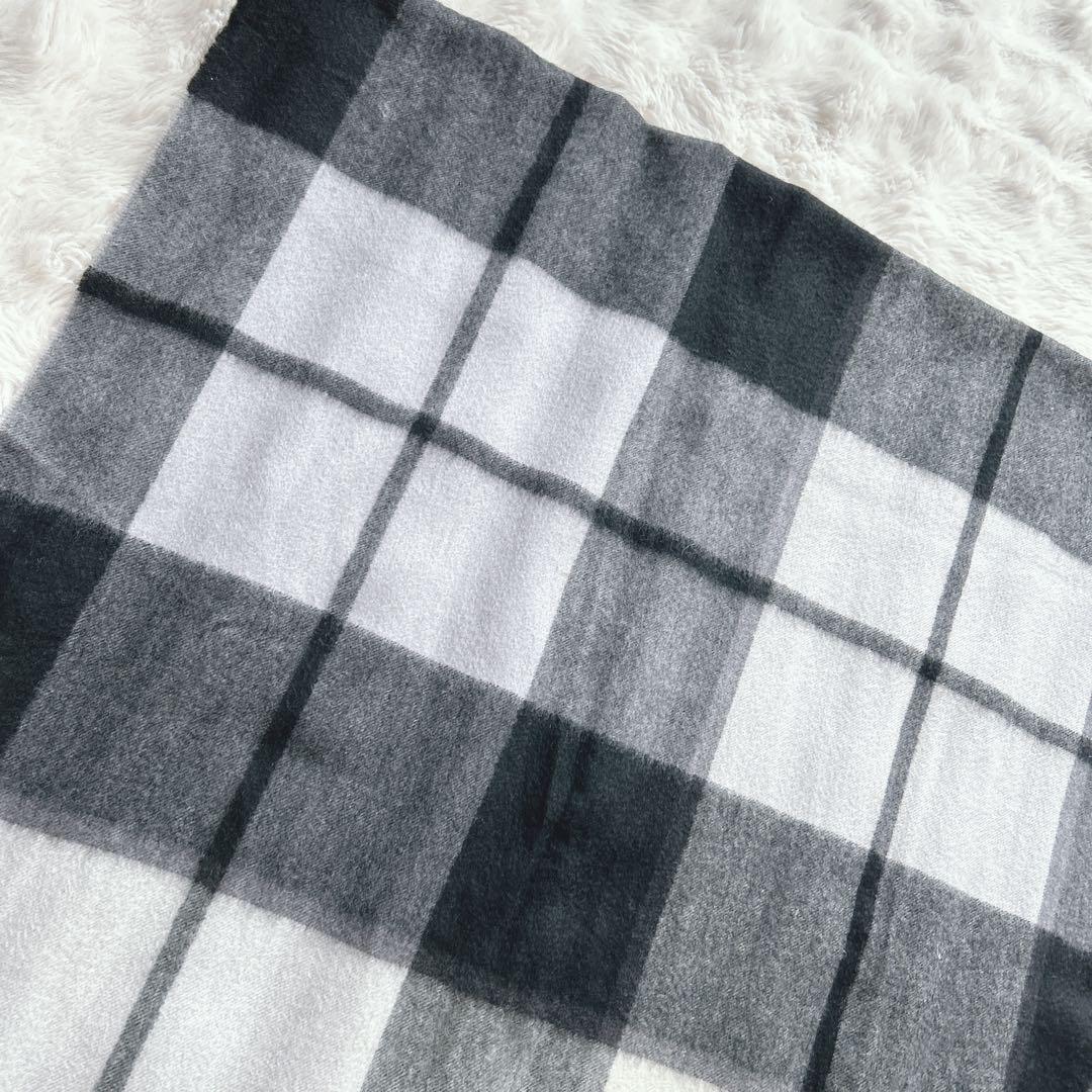 ハウスオブロータス★大判マフラー　ストール　カシミヤ100% ユニセックス　黒