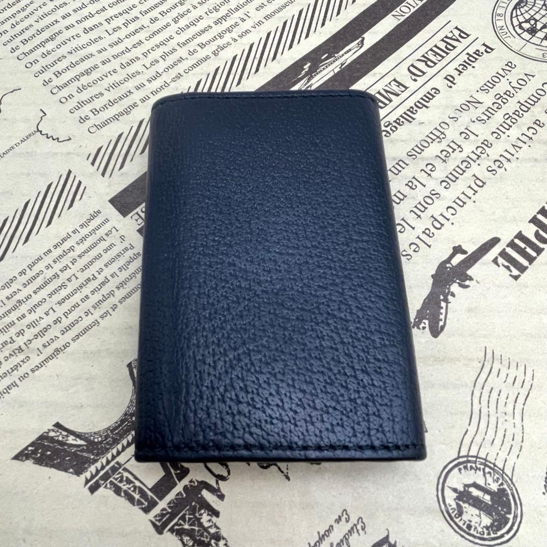 グッチ キーケース 鍵 GGマーモント 革 黒 6連 FP401