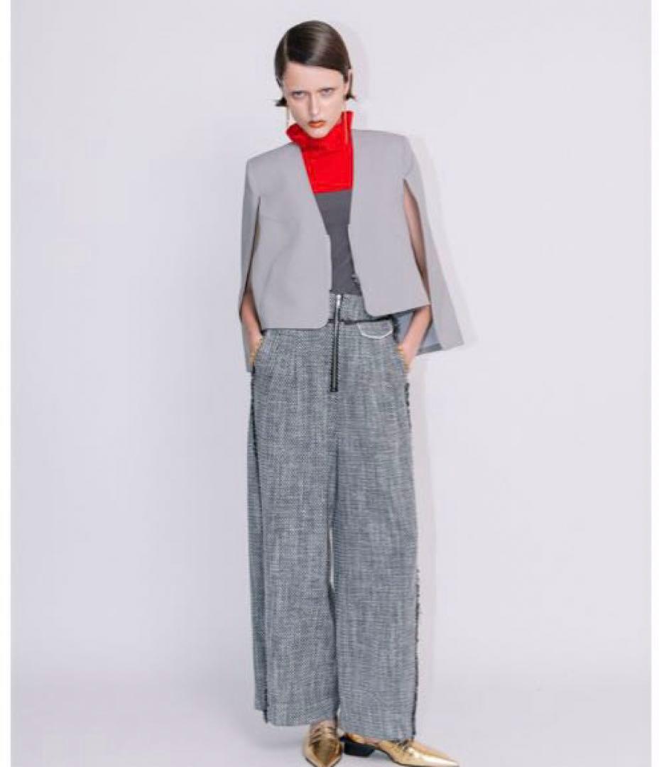 ヤマダヤ　AULA AILA ポンチョジャケット　ノーカラージャケット