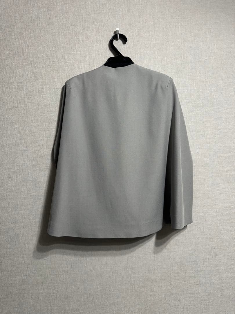 ヤマダヤ　AULA AILA ポンチョジャケット　ノーカラージャケット