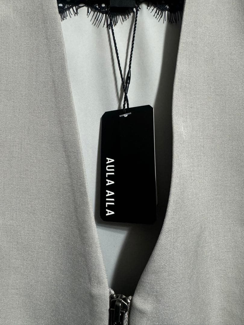 ヤマダヤ　AULA AILA ポンチョジャケット　ノーカラージャケット