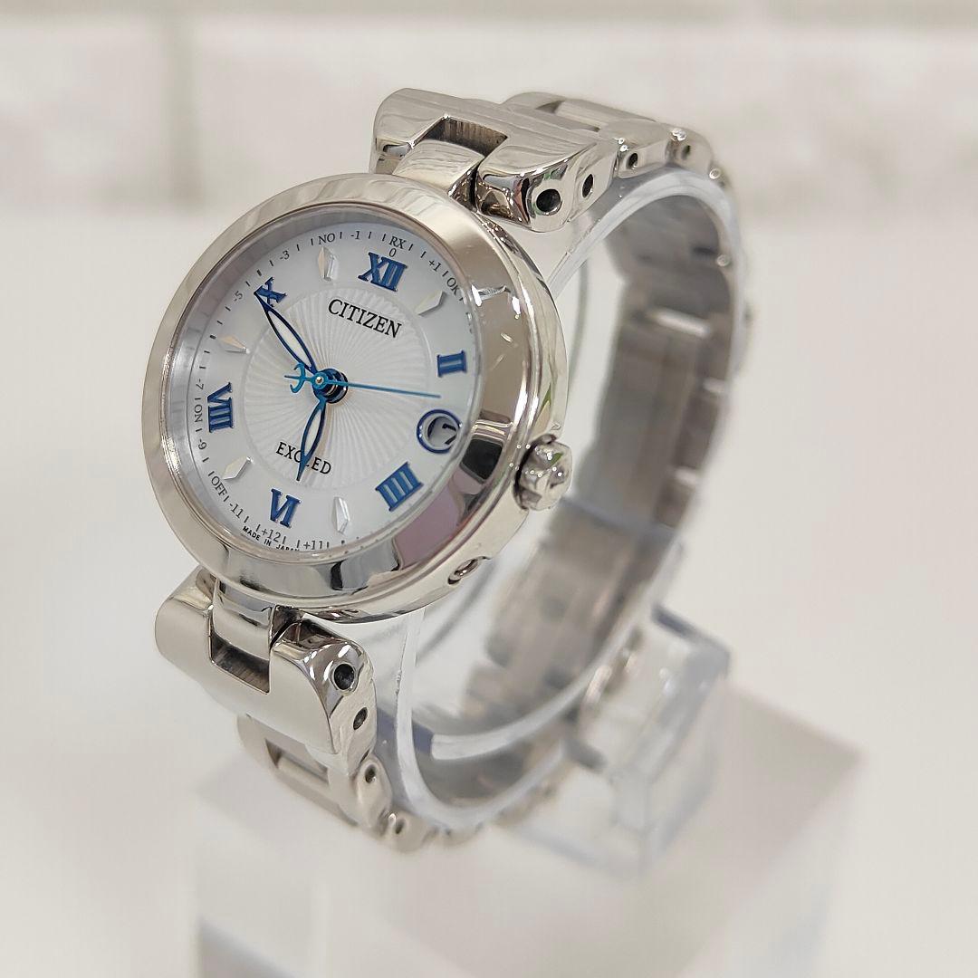 EXCEED シチズン ES9420-58A エコドライブ チタン 白蝶貝