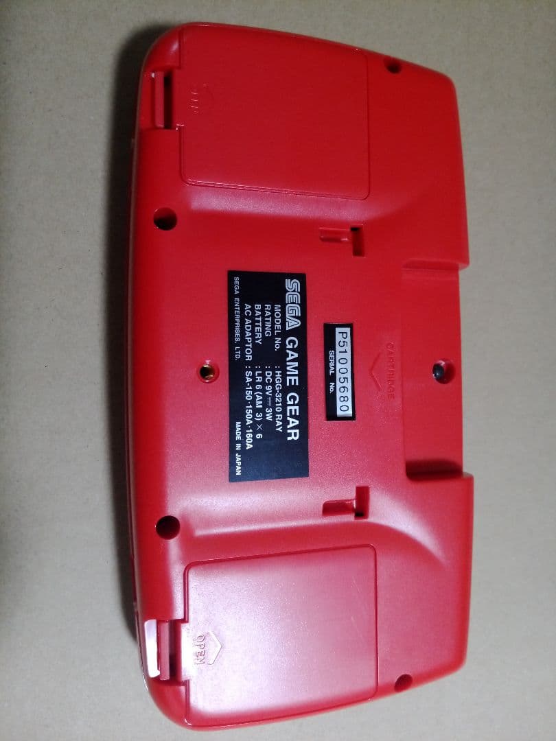 ゲームギア　本体　レイアースモデル　コンデンサ交換　ソフトつき