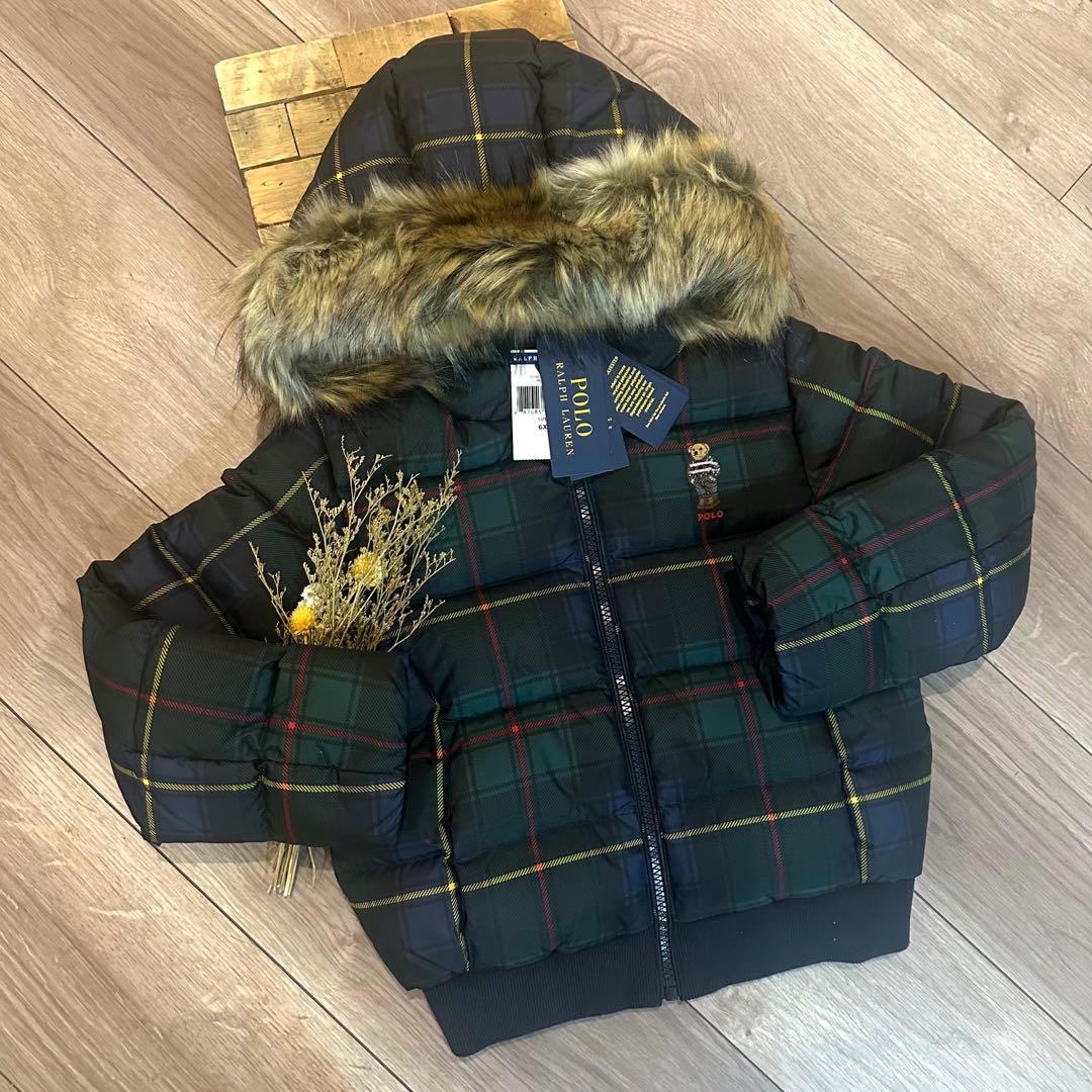 ♡新品タグ付ポロベア　ダウンジャンパー6X 120cm♡