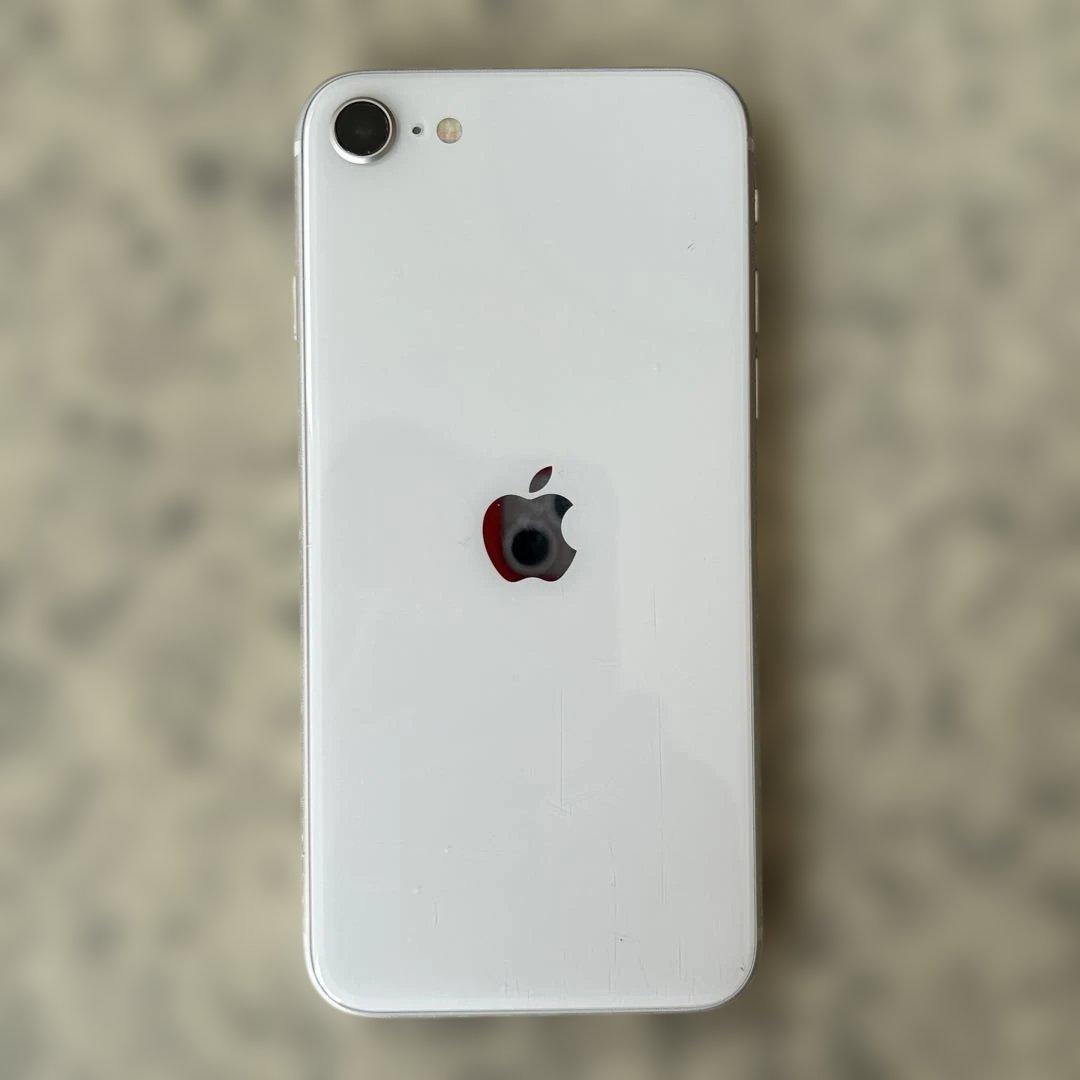 iPhone SE2 ホワイト64GB SIMフリー済 ケース付き