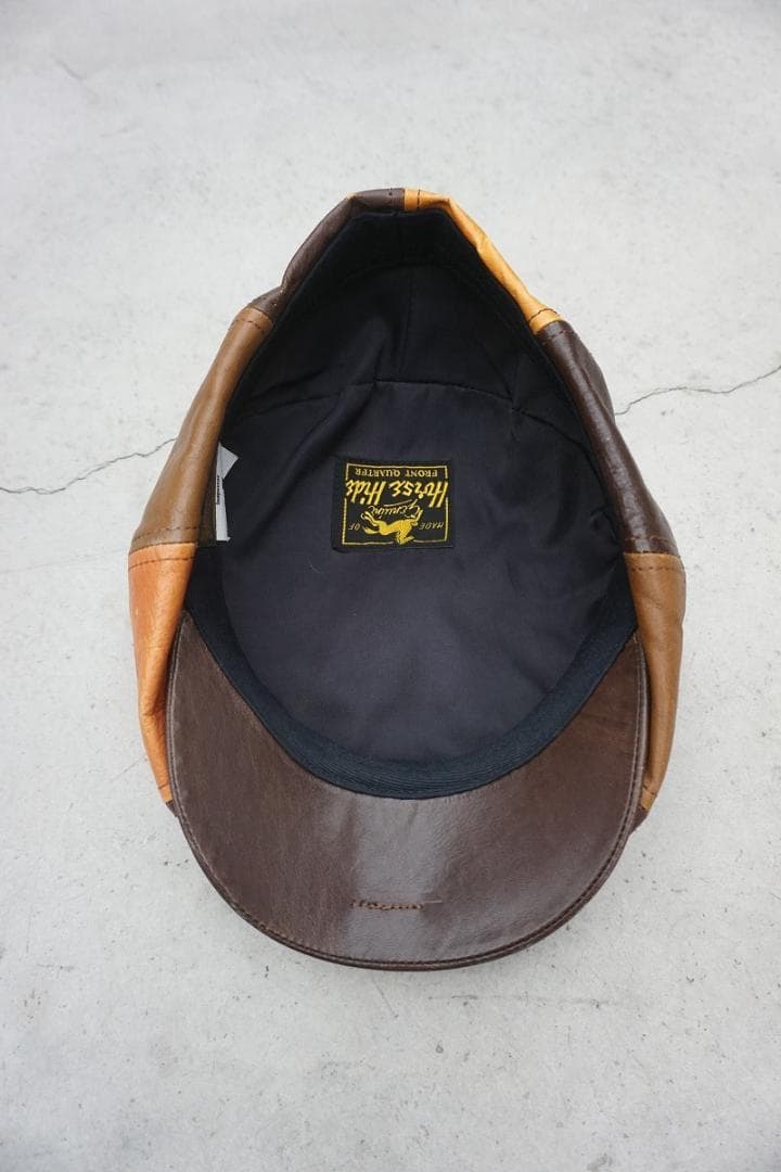 美品 THE REAL McCOY'S レザー キャスケット 帽子 207P▲