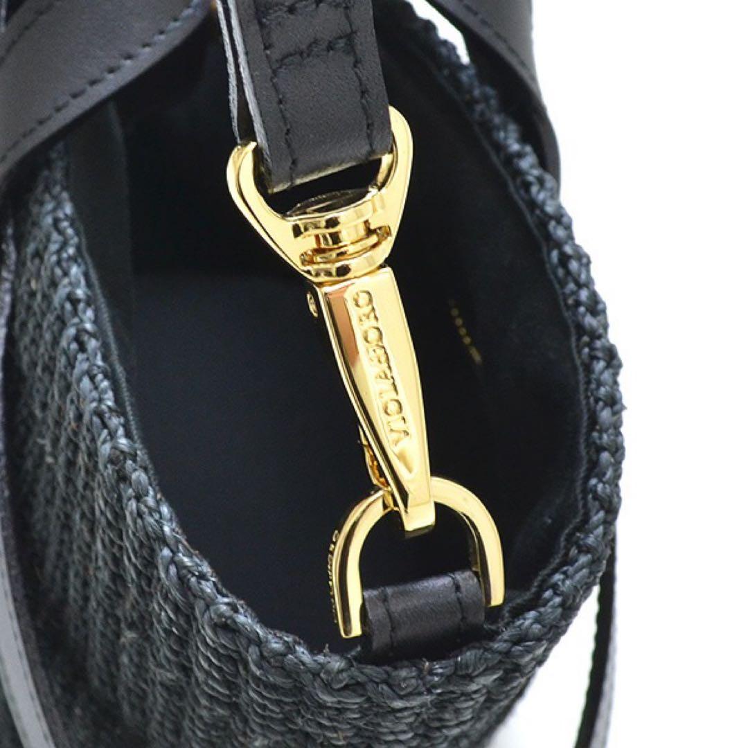 【新品】ヴィオラドーロMIRO アバカ 2WAYレザーポケットトート