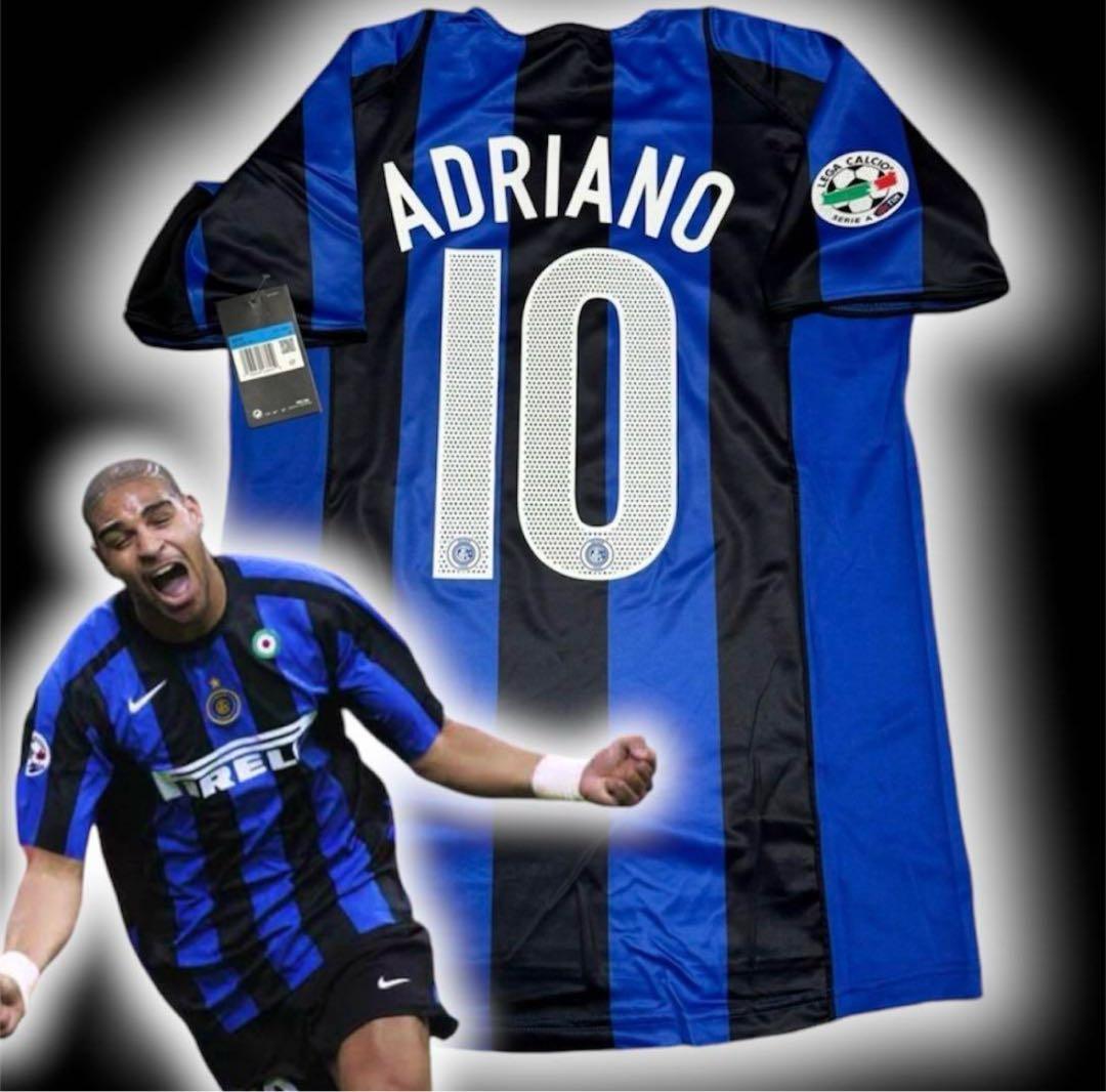 【新品】リーグパッチ付き　アドリアーノ　インテル　ユニフォーム　Lサイズ　10