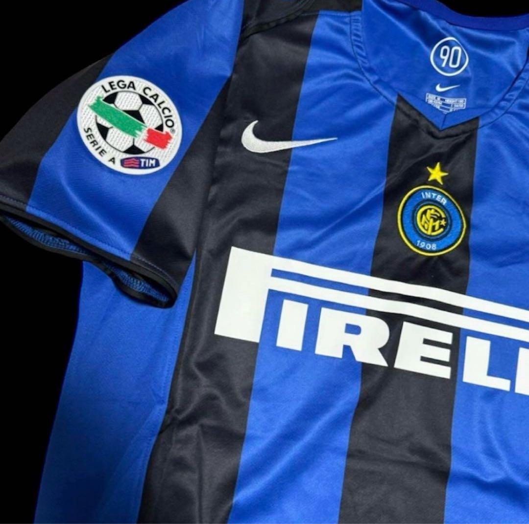 【新品】リーグパッチ付き　アドリアーノ　インテル　ユニフォーム　Lサイズ　10