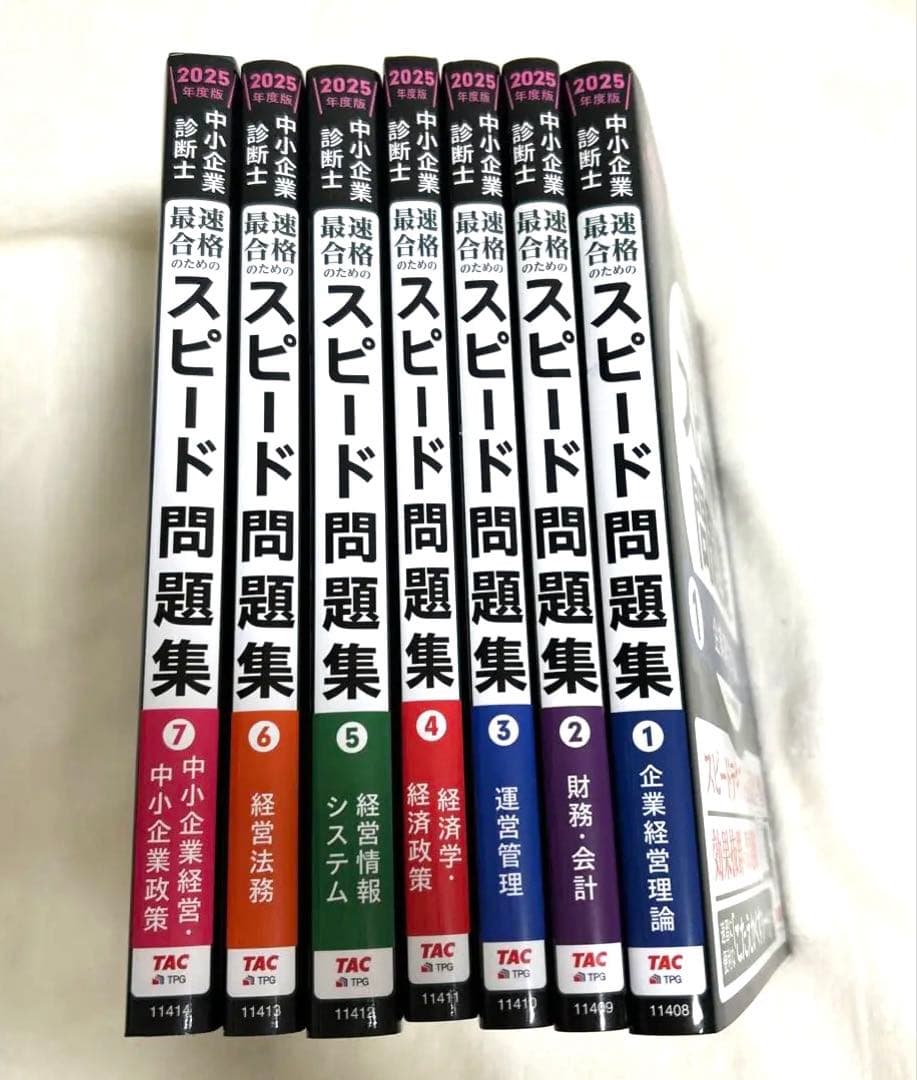 2025年TAC 中小企業診断士　スピードテキスト　問題集　セット