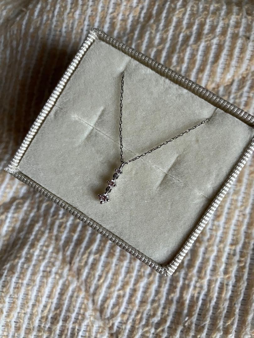 最終価格⭐︎ete PT850 ダイヤモンド 0.1ct ネックレス