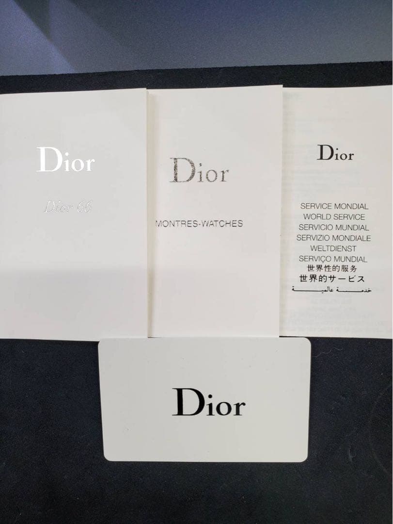 Christian Dior レザーベルト時計 D104-150