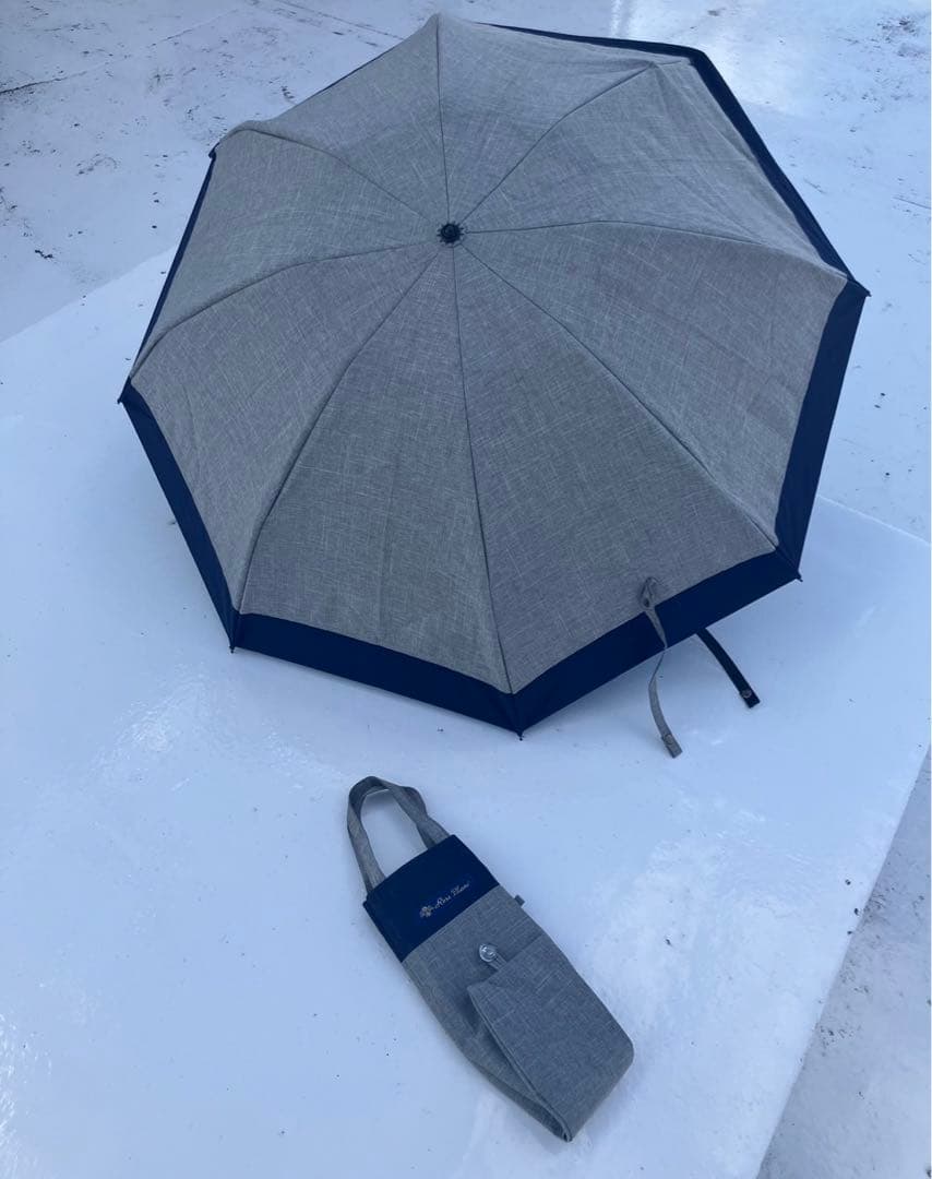 Rose Blanc 折りたたみ傘 日傘　晴雨兼用　ダンガリー