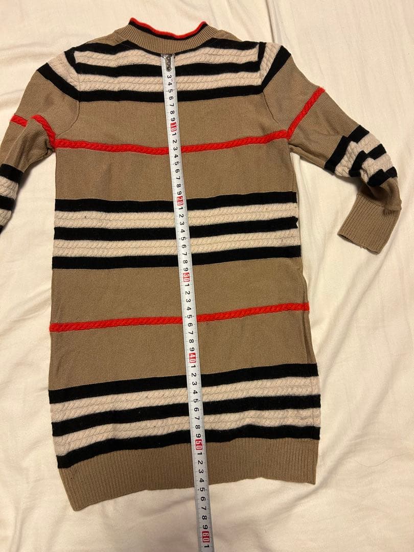 て*ー様 【used】BURBERRY ニット長袖ワンピース 110cm