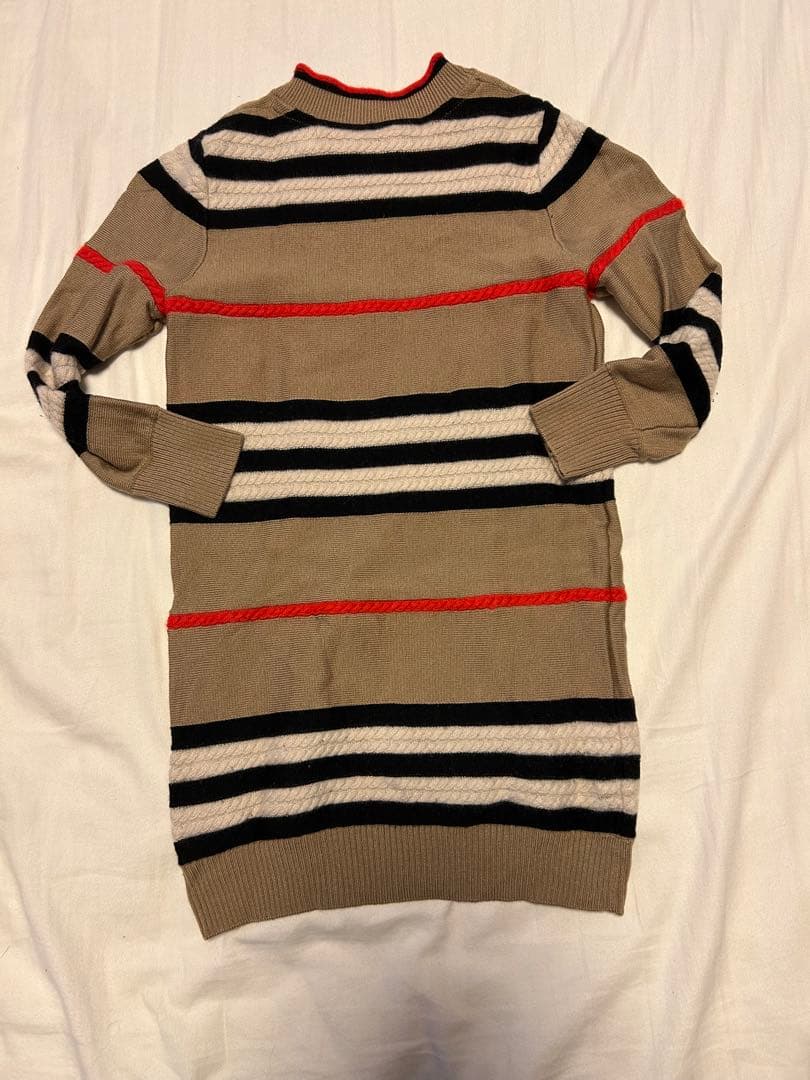 て*ー様 【used】BURBERRY ニット長袖ワンピース 110cm