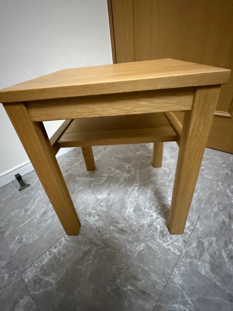 無印　木製サイドテーブル