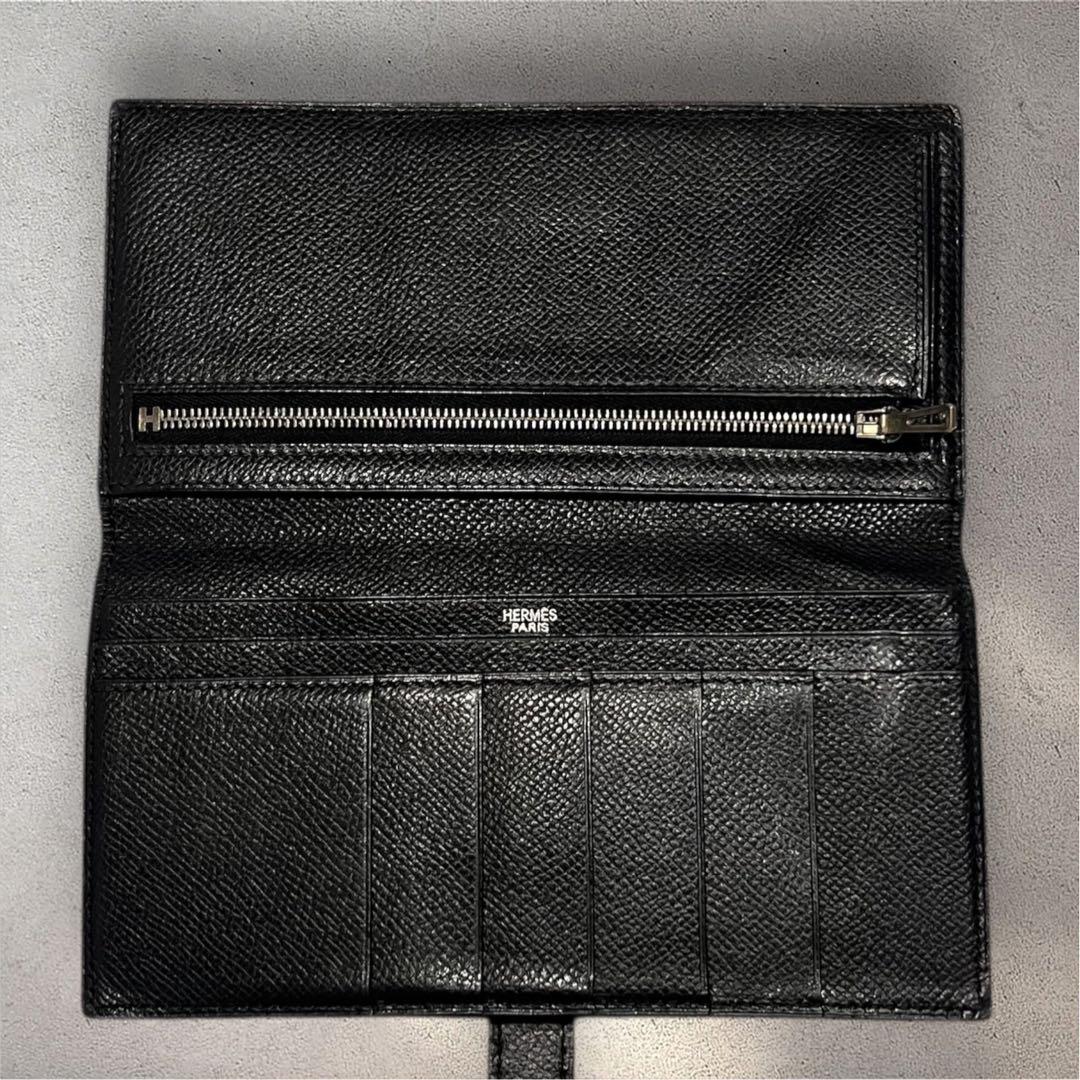 エルメス　財布　ベアンスフレ　ブラック　ウォレット