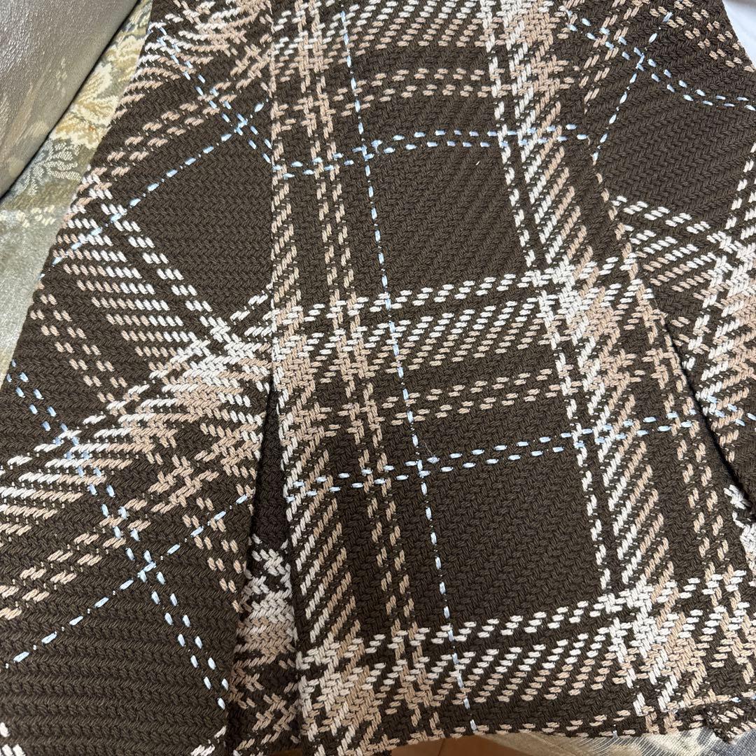 SNIDEL Sustainableロービングチェックミニスカート 0サイズ