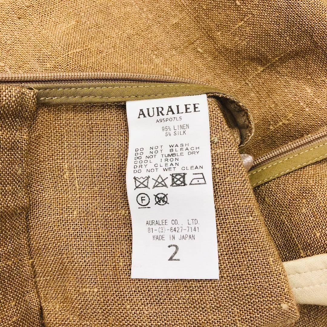 1296 新品タグ付き　オーラリー　定価35200円 ショートパンツ　リネン　2