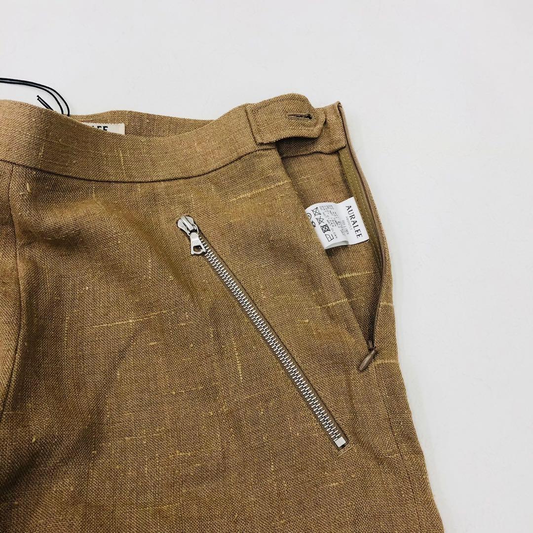 1296 新品タグ付き　オーラリー　定価35200円 ショートパンツ　リネン　2