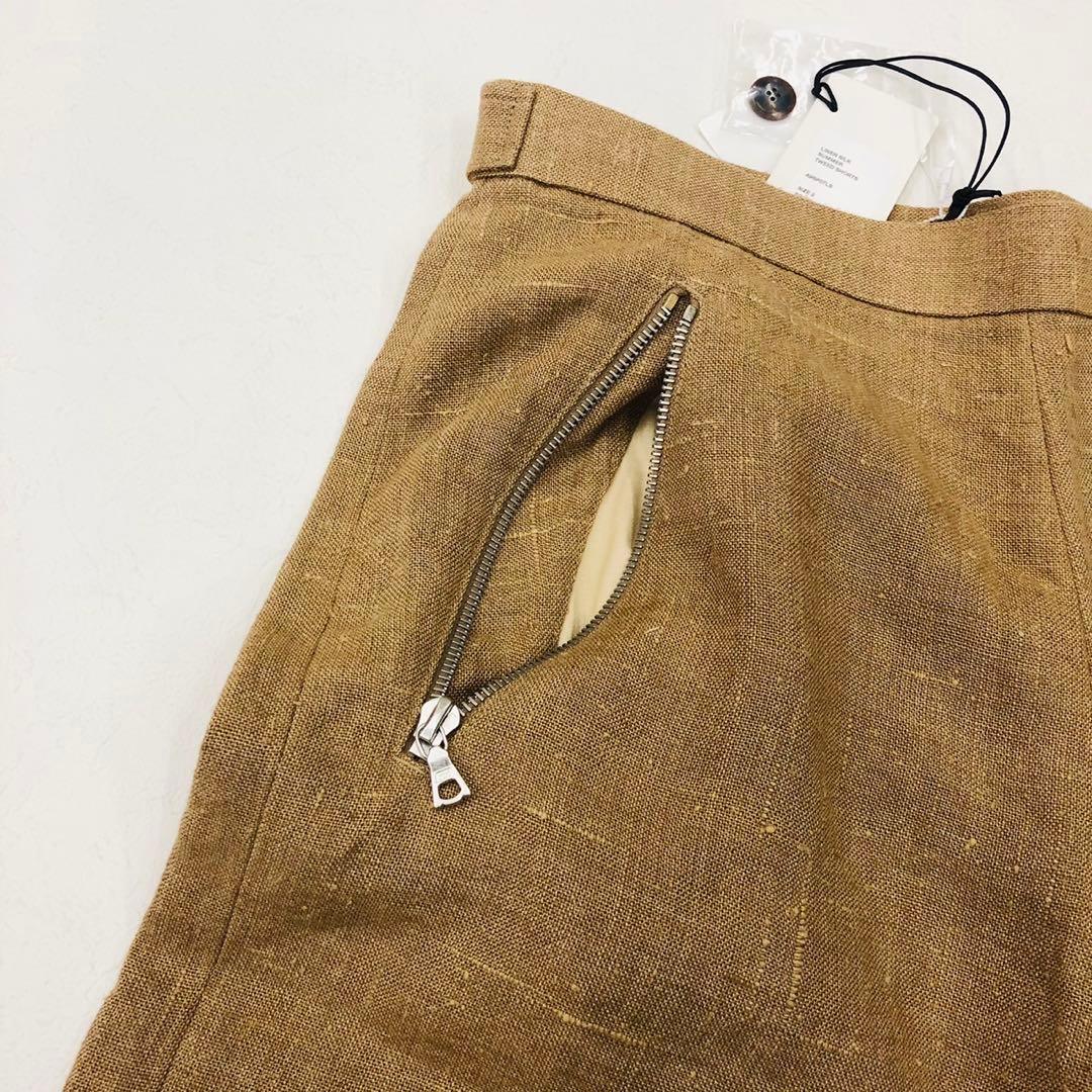1296 新品タグ付き　オーラリー　定価35200円 ショートパンツ　リネン　2